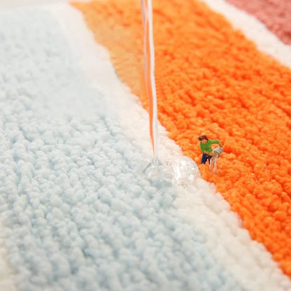 Bath Mat Plush Microfiber Absorbent Non-Slip Backing