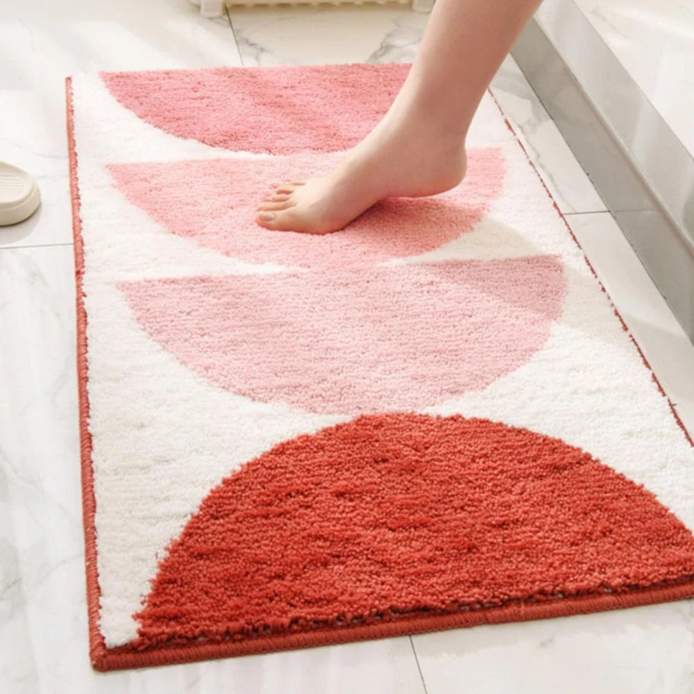Bath Mat Plush Microfiber Absorbent Non-Slip Backing