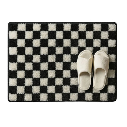 Bath Mat Plush Microfiber Non-Slip Backing Machine Washable