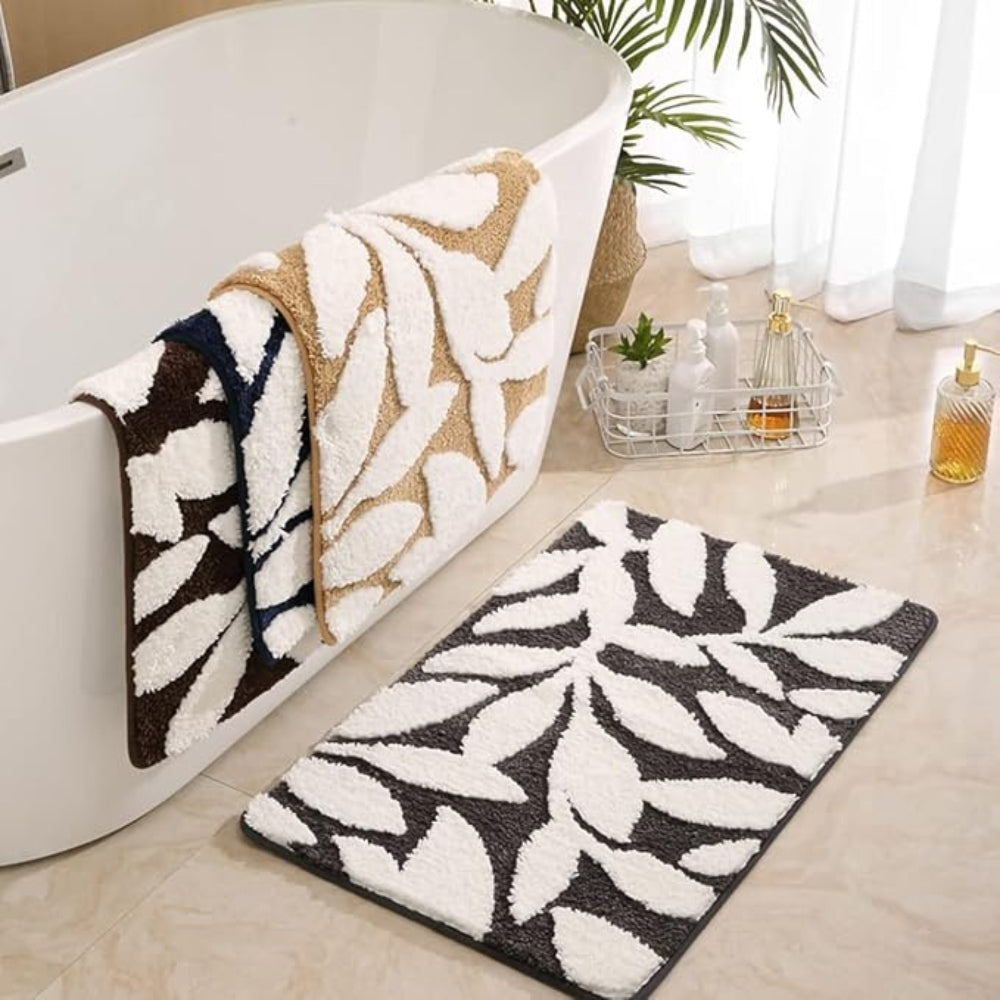 Bath Mat Plush Microfiber Non-Slip TPR Backing