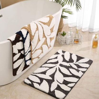 Bath Mat Plush Microfiber Non-Slip TPR Backing
