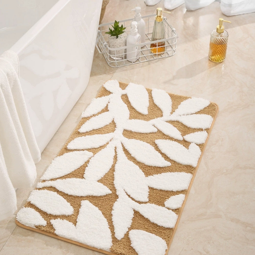 Bath Mat Plush Microfiber Non-Slip TPR Backing