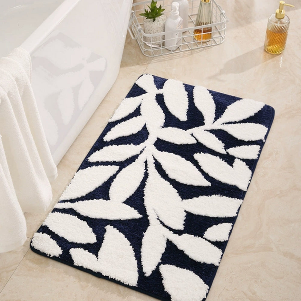 Bath Mat Plush Microfiber Non-Slip TPR Backing