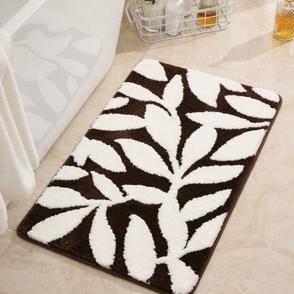 Bath Mat Plush Microfiber Non-Slip TPR Backing