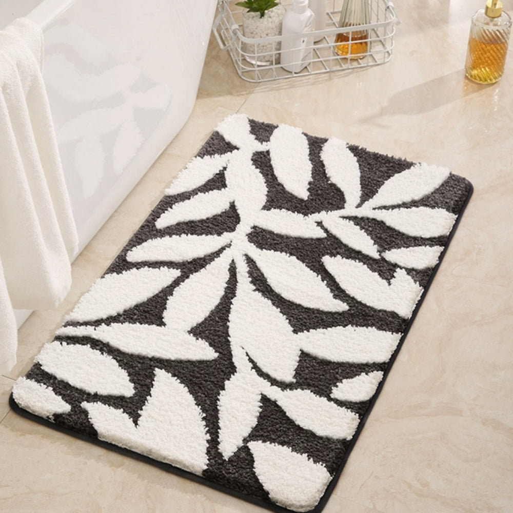 Bath Mat Plush Microfiber Non-Slip TPR Backing