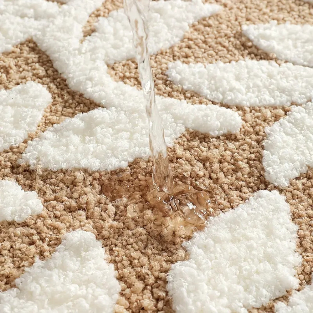 Bath Mat Plush Microfiber Non-Slip TPR Backing