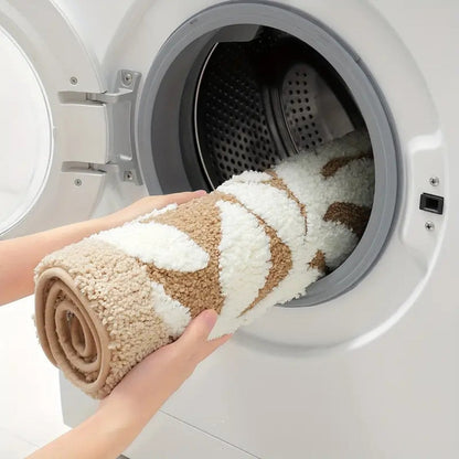 Bath Mat Plush Microfiber Non-Slip TPR Backing
