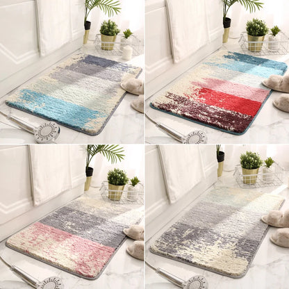 Bath Mat Plush Quick-Drying Absorbent Non-Slip Backing