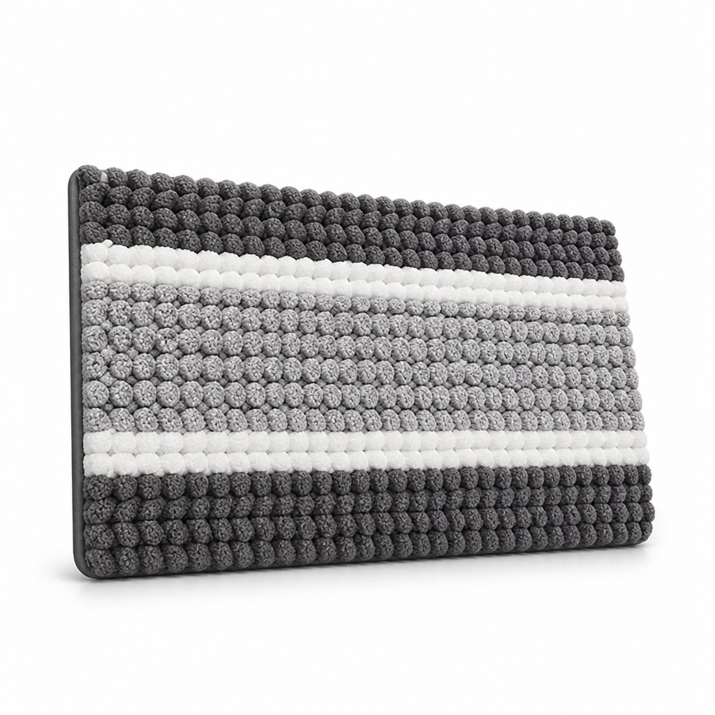 Bath Mat Plush Textured Non-Slip & Quick-Dry