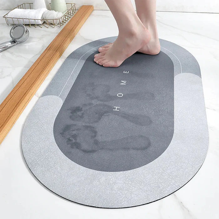 Bath Mat Quick-Dry Super-Absorbent Non-Slip