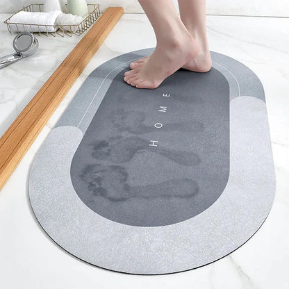 Bath Mat Quick-Dry Super-Absorbent Non-Slip