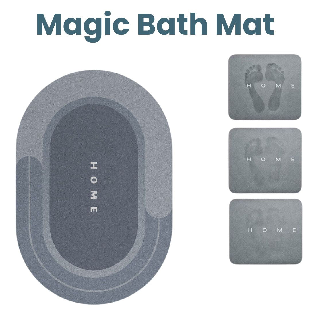 Bath Mat Quick-Dry Super-Absorbent Non-Slip