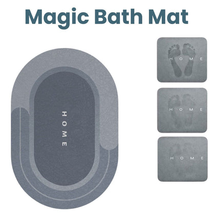 Bath Mat Quick-Dry Super-Absorbent Non-Slip