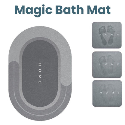 Bath Mat Quick-Dry Super-Absorbent Non-Slip