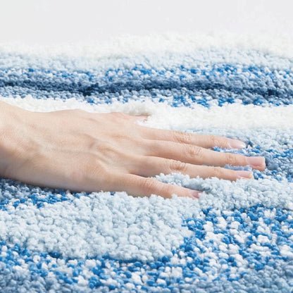 Bath Mat Soft Flocking Non-Slip Machine Washable