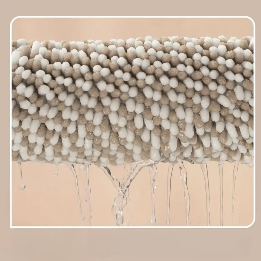 Bath Mat Ultra-Absorbent Chenille Non-Slip Backing