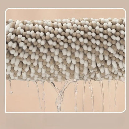 Bath Mat Ultra-Absorbent Chenille Non-Slip Backing