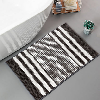 Bath Mat Ultra-Absorbent Chenille Non-Slip Backing