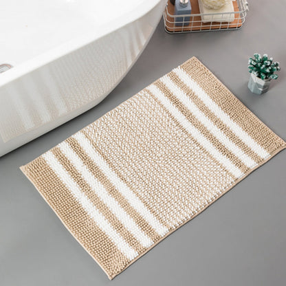 Bath Mat Ultra-Absorbent Chenille Non-Slip Backing