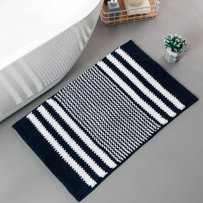 Bath Mat Ultra-Absorbent Chenille Non-Slip Backing