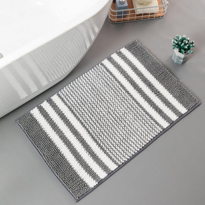 Bath Mat Ultra-Absorbent Chenille Non-Slip Backing