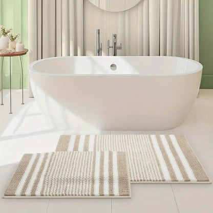 Bath Mat Ultra-Absorbent Chenille Non-Slip Backing