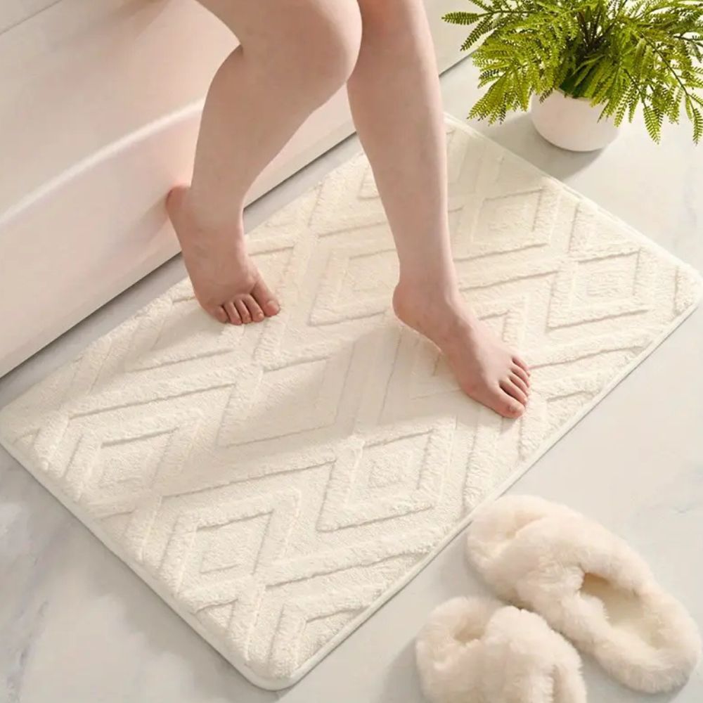 Bath Mat Ultra-Soft Microfiber & Slip-Resistant