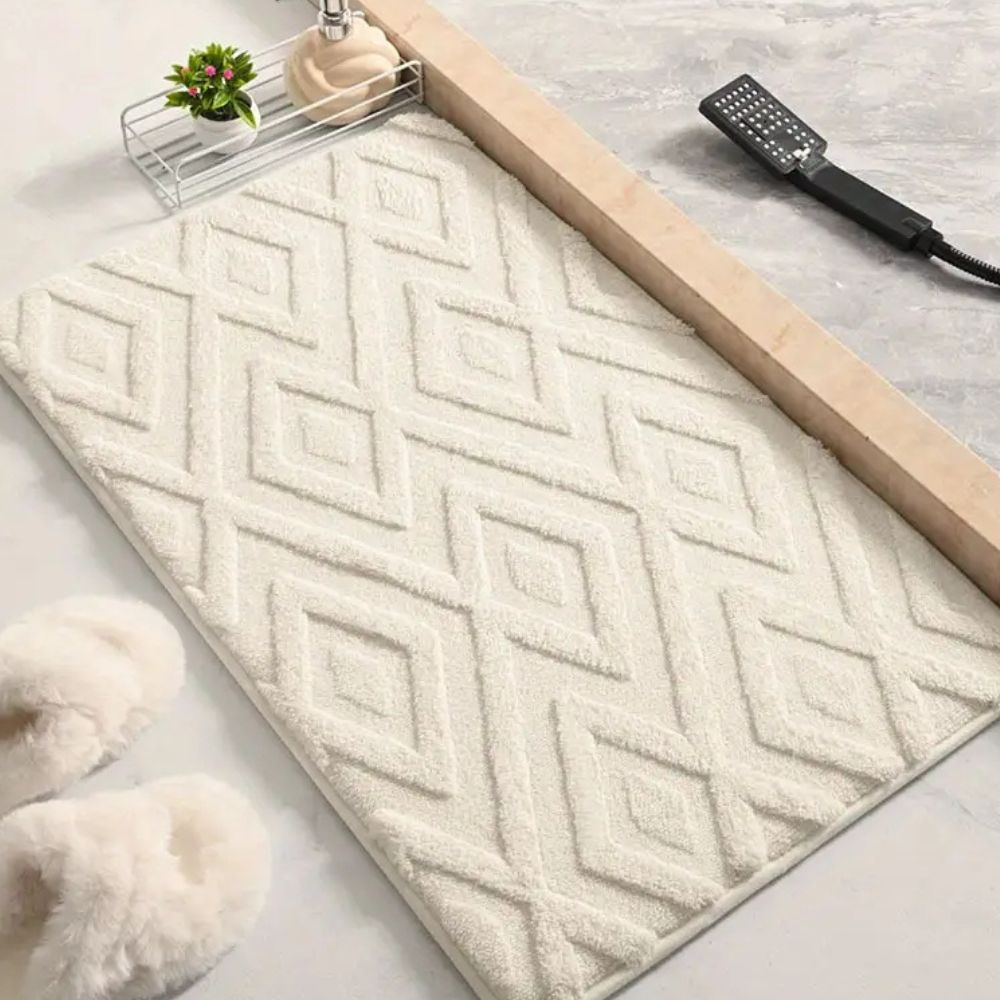 Bath Mat Ultra-Soft Microfiber & Slip-Resistant
