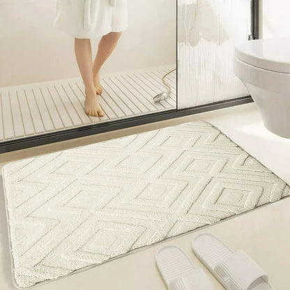 Bath Mat Ultra-Soft Microfiber & Slip-Resistant