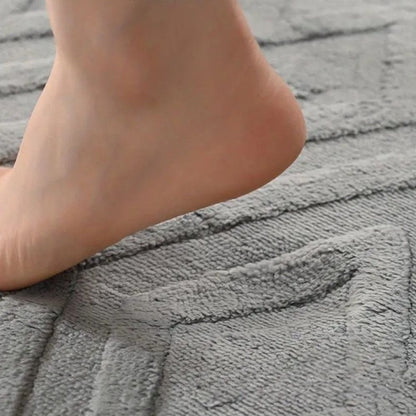 Bath Mat Ultra-Soft Microfiber & Slip-Resistant