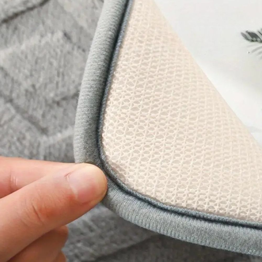 Bath Mat Ultra-Soft Microfiber & Slip-Resistant