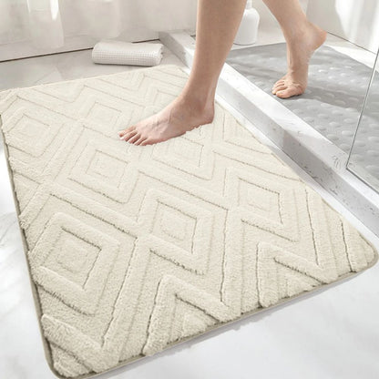 Bath Mat Ultra-Soft Microfiber & Slip-Resistant