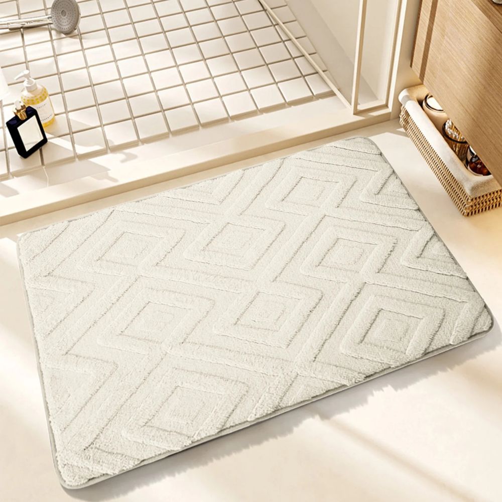 Bath Mat Ultra-Soft Microfiber & Slip-Resistant