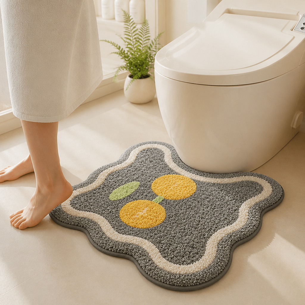 Bath Mat Ultra-Soft Non-Slip Backing & Machine Washable