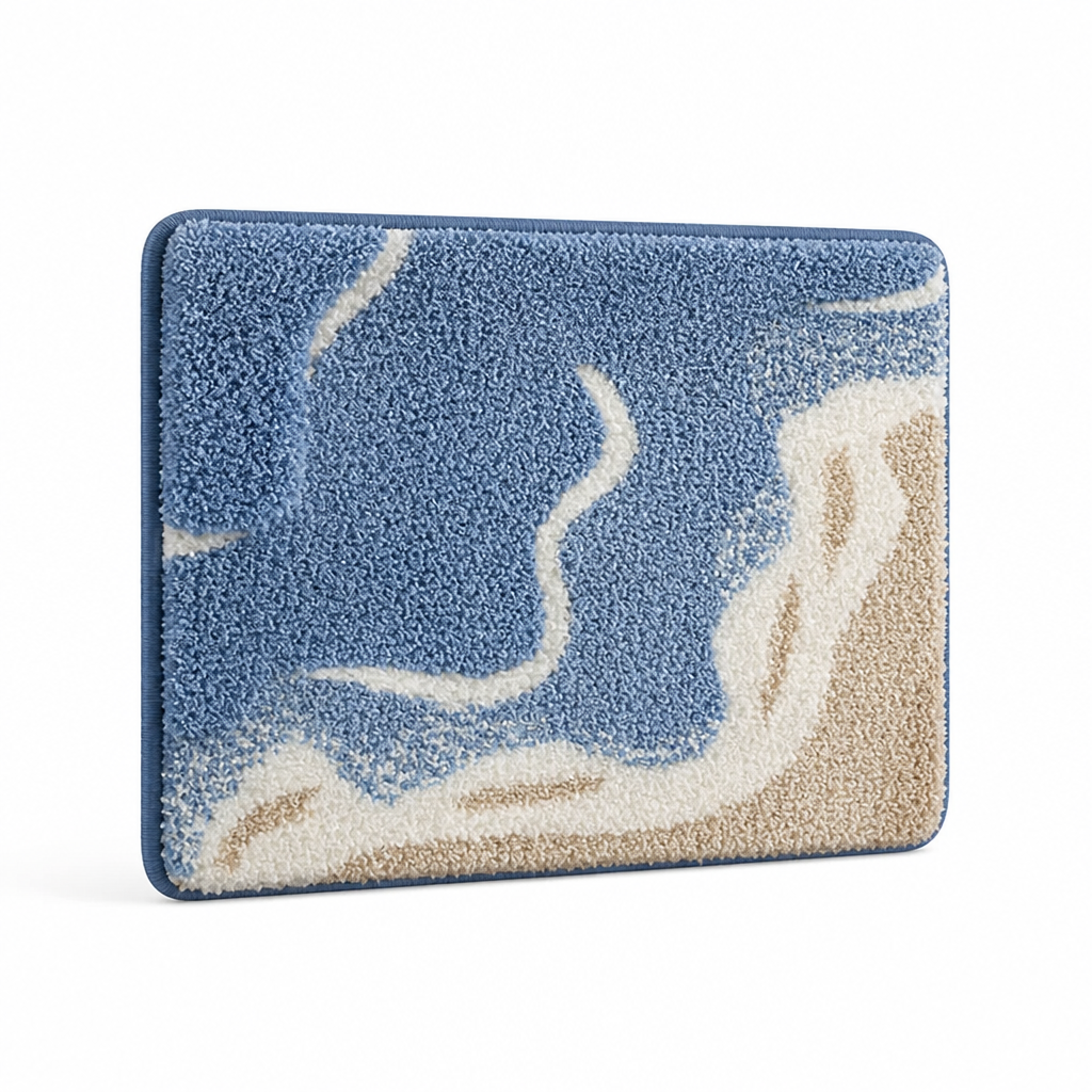 Bath Mat Ultra-Soft Non-Slip Backing & Machine Washable
