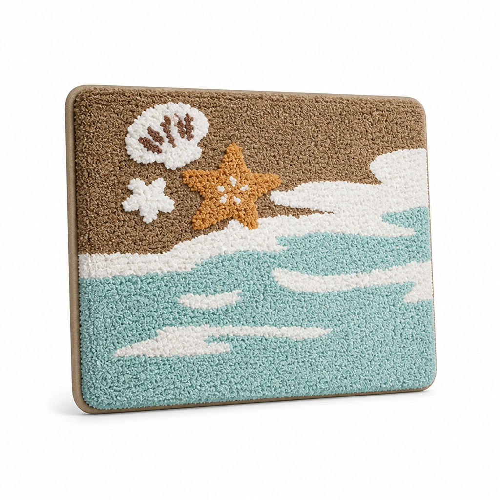 Bath Mat Ultra-Soft Non-Slip Backing & Machine Washable