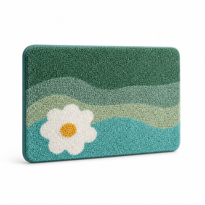 Bath Mat Ultra-Soft Non-Slip Backing & Machine Washable