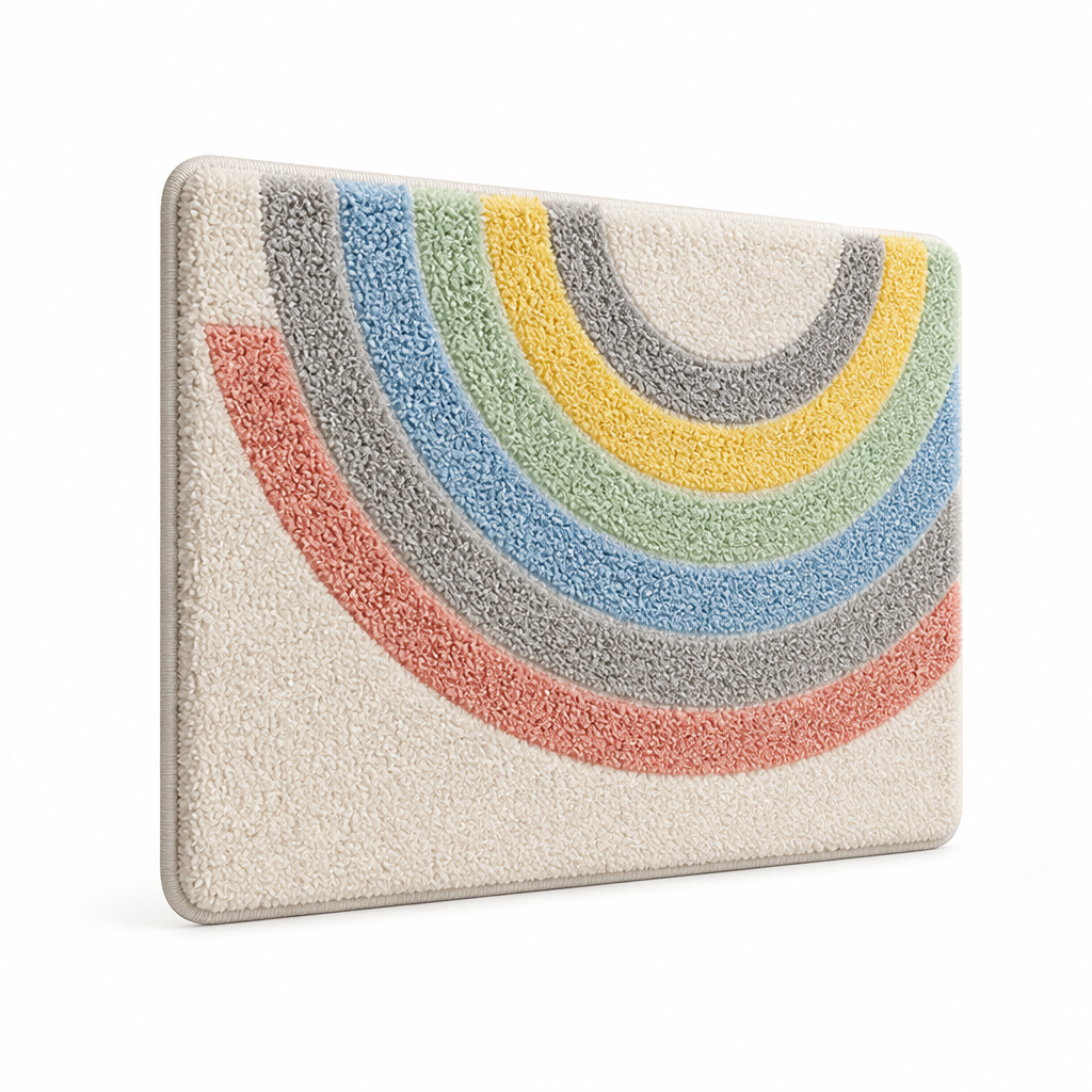 Bath Mat Ultra-Soft Non-Slip Backing & Machine Washable