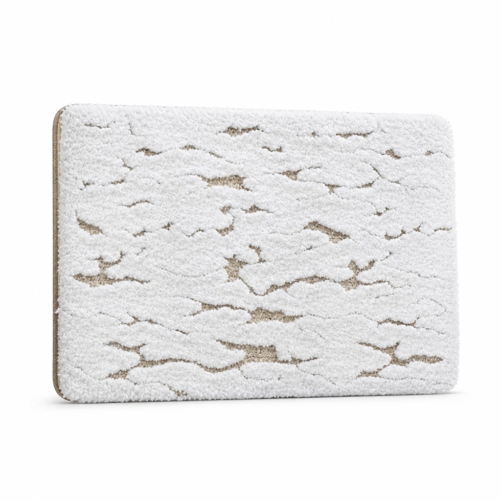 Bath Mat Ultra-Soft Plush Non-Slip Quick-Dry