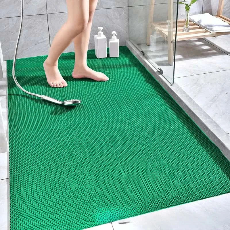 Bath Mat Waterproof PVC Non-Slip Backing
