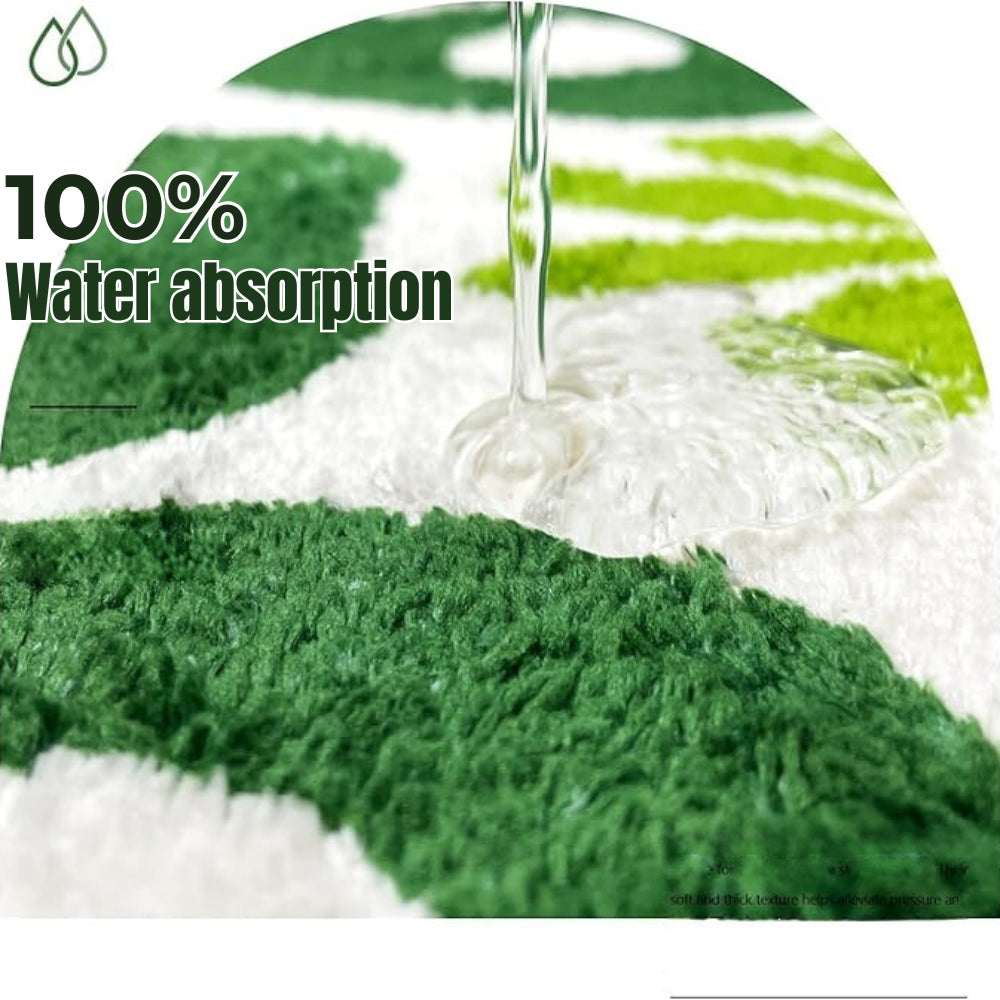 Bath Mat You Look Good Text Cotton Blend Non-Slip
