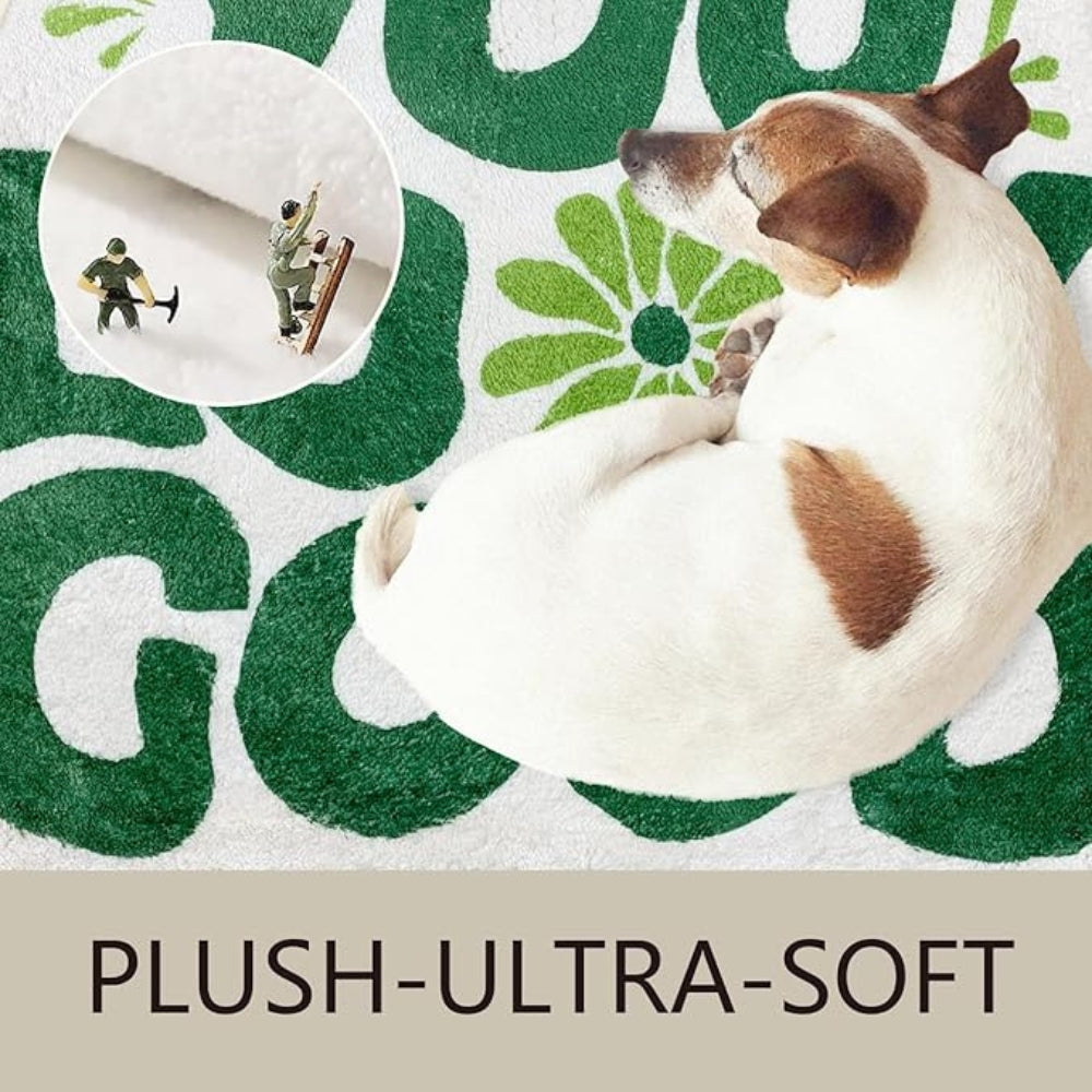 Bath Mat You Look Good Text Cotton Blend Non-Slip