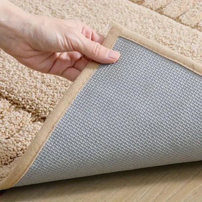 Bath Rug Soft Flocked Non-Slip Quick-Drying