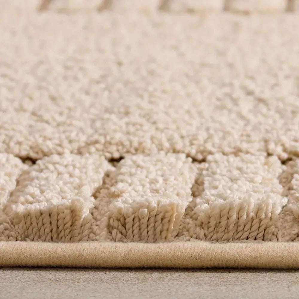 Bath Rug Soft Flocked Non-Slip Quick-Drying