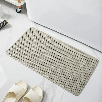 Bath & Shower Mat Non-Slip Suction Cups Quick-Dry Mildew-Resistant