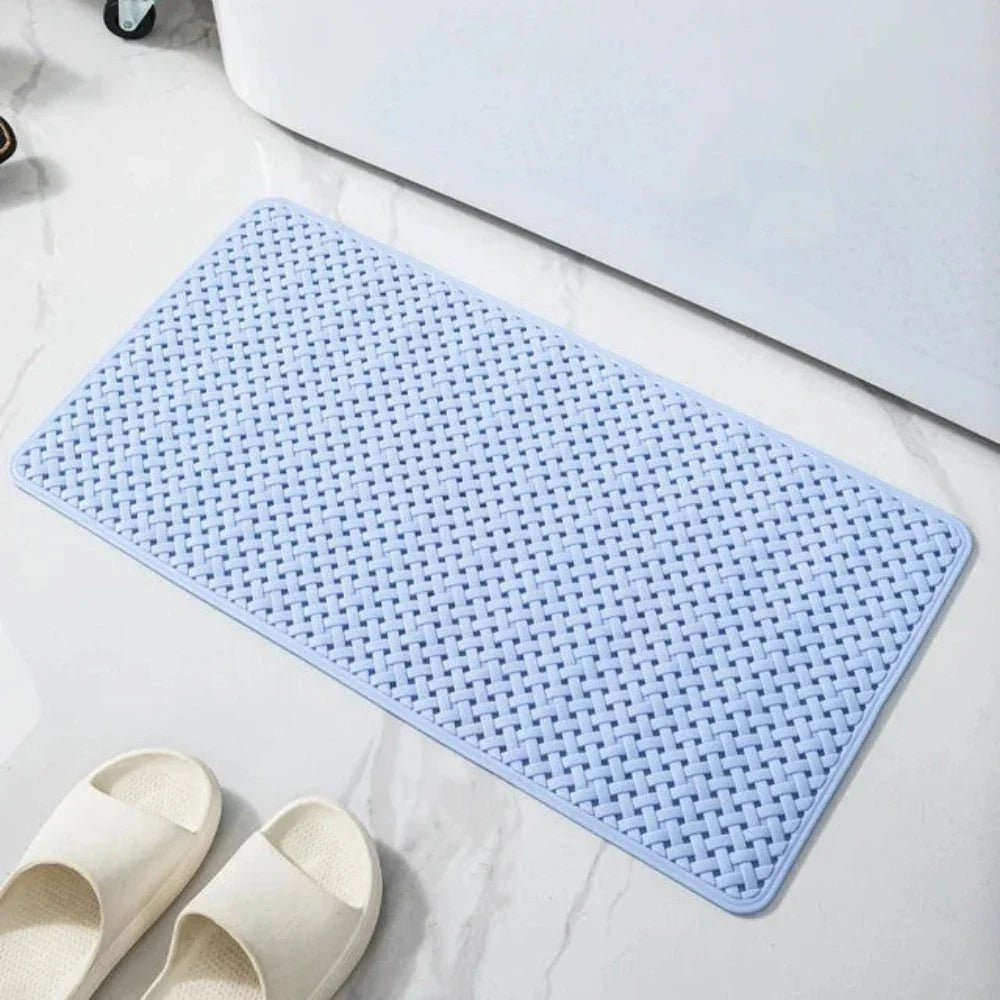 Bath & Shower Mat Non-Slip Suction Cups Quick-Dry Mildew-Resistant