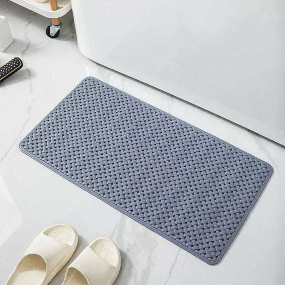 Bath & Shower Mat Non-Slip Suction Cups Quick-Dry Mildew-Resistant