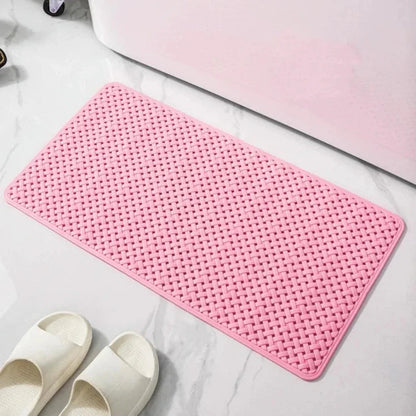 Bath & Shower Mat Non-Slip Suction Cups Quick-Dry Mildew-Resistant