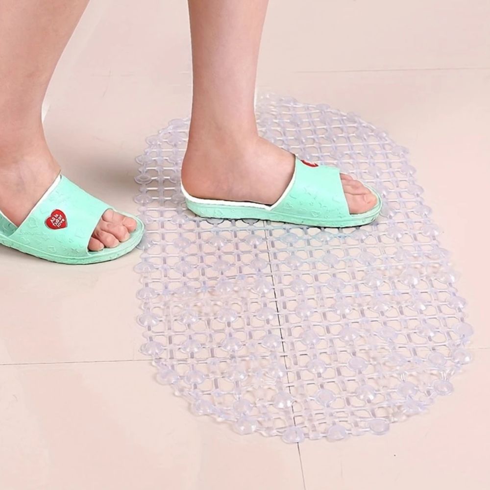 Bath & Shower Mat Strong Suction Fast-Drain Grid