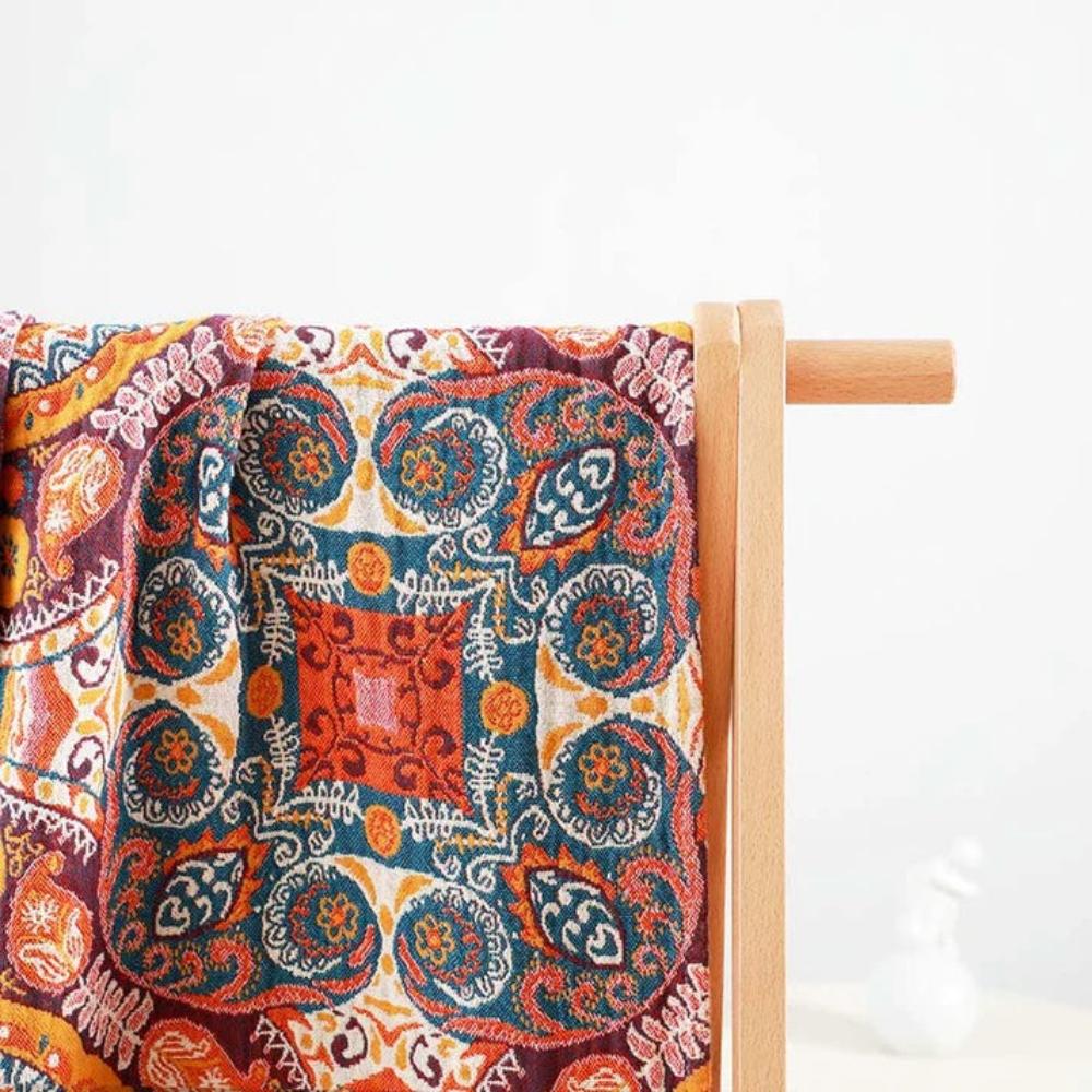 Bath Towel 100% Cotton Boho Pattern Quick-Drying